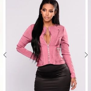 Pink blazer fashion nova